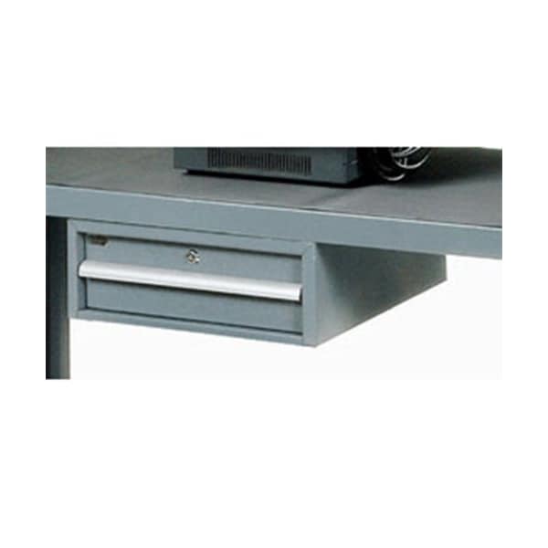 Global Industrial Utility Drawer for Two Shelf Heavy Duty Steel Service Carts, 17W x 20D x 6-1/2H 502289 - main